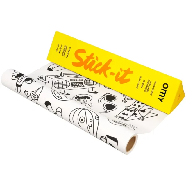 OMY Pop decoratiesticker zwart en wit