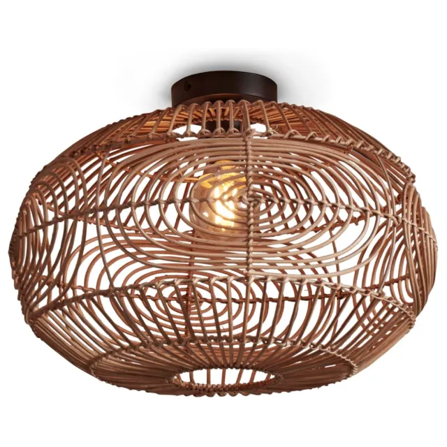 Good&Mojo Plafonniere Madeira rotan/ovaal dia.48xh.30cm. naturel