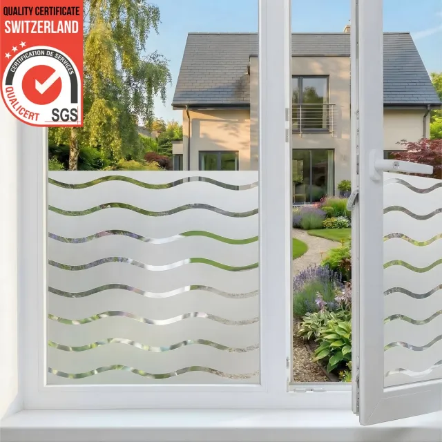 Homewell Raamfolie HR++ 60x200 - Isolerend & Zonwerend - Anti inkijk - Statisch - Golven