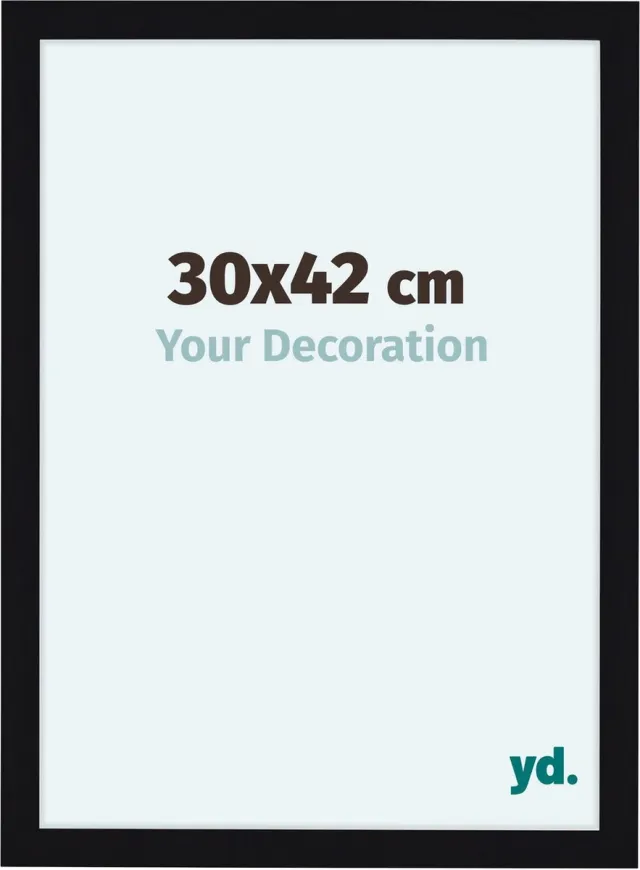 yd. Your Decoration - Fotolijst 30x42 cm - MDF - Zwart Hoogglans - Como