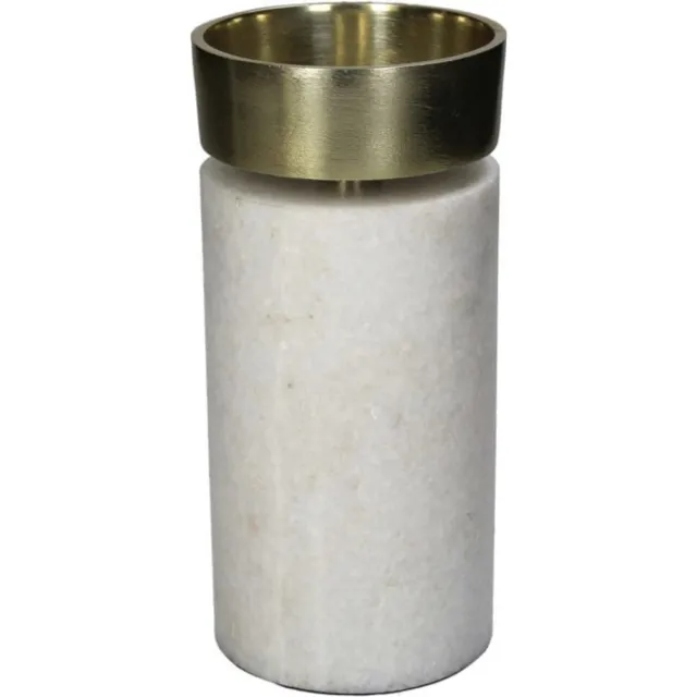 Kersten Waxinelichthouder Marble 20cm hoog Beige