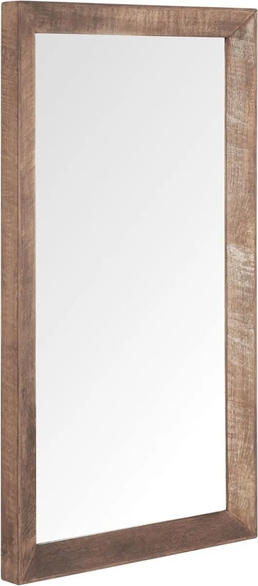 24Designs Metropole Spiegel Klein - B50 X D5 x H90 cm- Teakhout Bruin