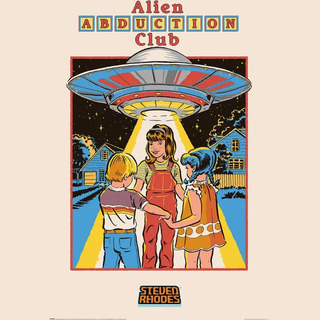 Pyramid Steven Rhodes Alien Abduction Club - Maxi Poster Multi color