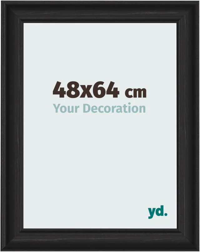 yd. Your Decoration - Fotolijst 48x64 cm - MDF - Zwart Houtnerf - Lazio