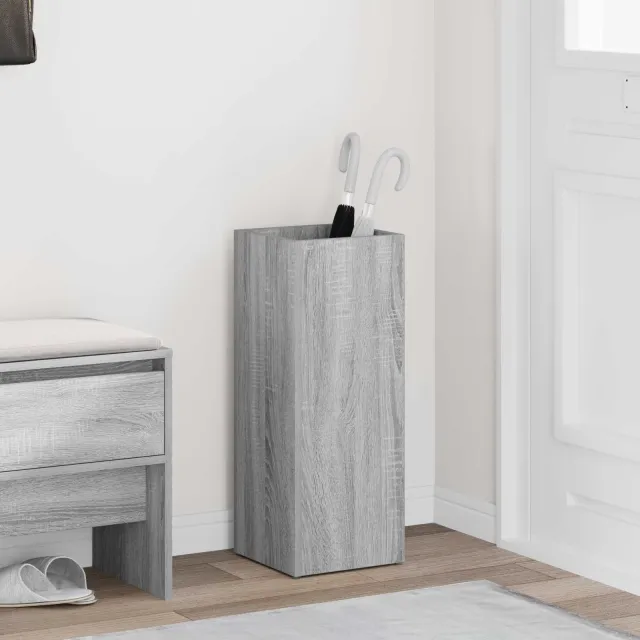 vidaXL Paraplu Standaard Grijs Sonoma 25 x 24,5 x 64 cm Bewerkt hout