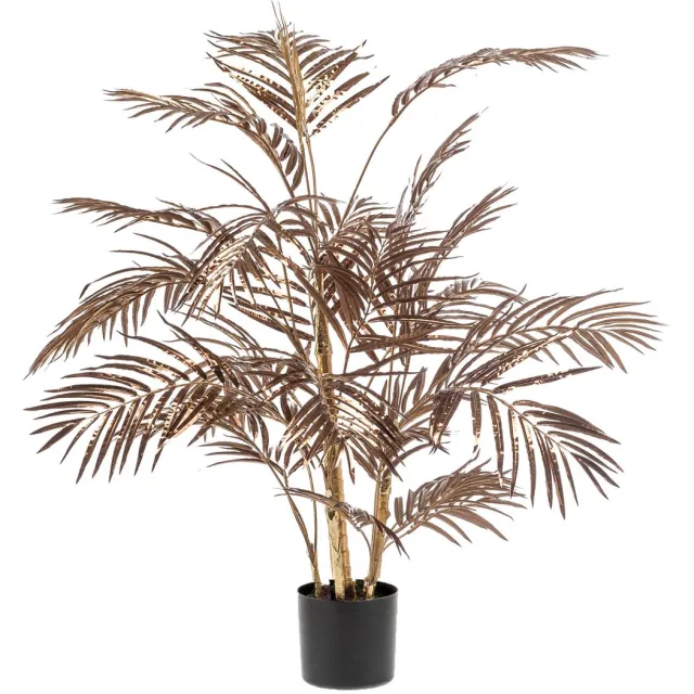 Emerald Kunstplant Areca Palm Metallic Brons 105cm - Kunstplant voor binnen
