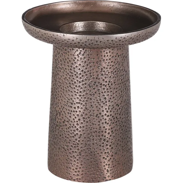 Casa Vivante Dakota Kandelaar - H20 x Ø17 cm - Aluminium - Antiek Koper Koper, antiek