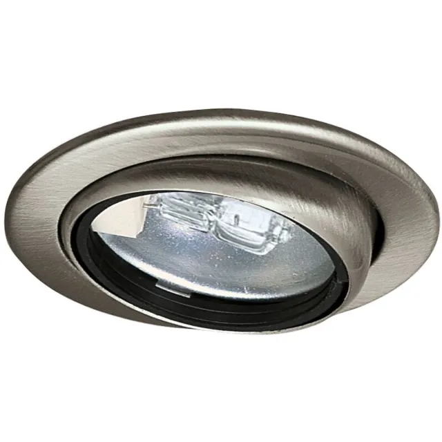 Paulmann Meubelinbouwlampen Micro Line Swivel zwenkbaar rond 69 mm max. 20W 12V dimbaar Staal geborsteld
