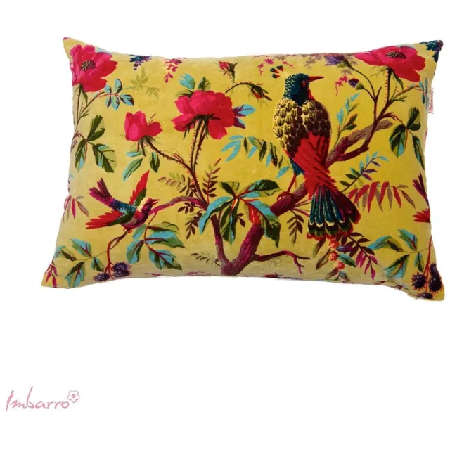 Imbarro Home & Fasion Imbarro Fashion & Home Kussen Paradise L Lime 40 x 60 cm 100 % katoen velvet