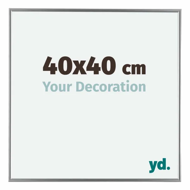 yd. Your Decoration - Fotolijst 40x40 cm - Kunststof - Zilver Hoogglans - Evry