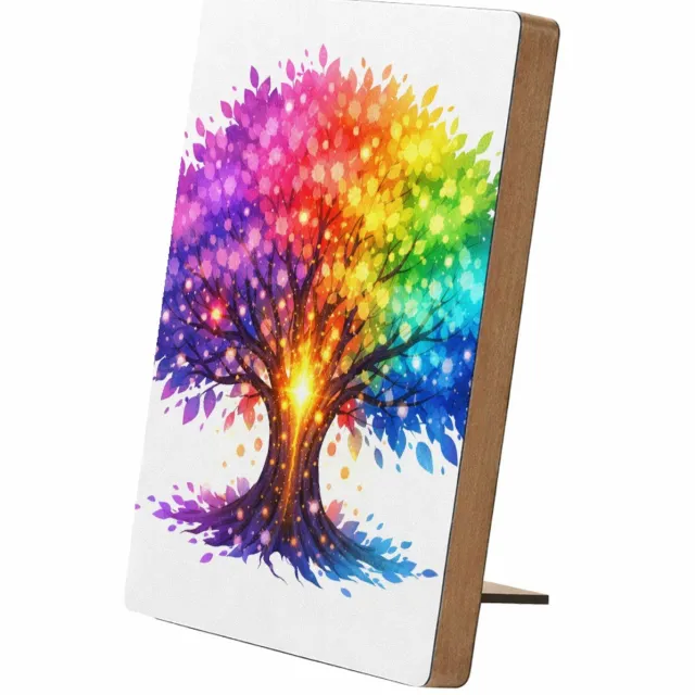 Mr Cadeautjes Glasframe/MDF 12,7 x 17,8 - design Een fantasierijke vlindercompositie waarin één grote vlinder | cadeau Wit