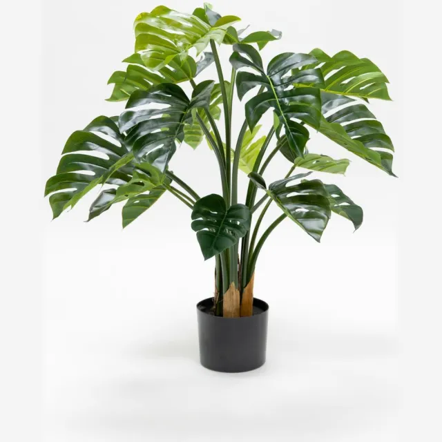 PrettyPlants Monstera Kunstplant 80cm Groen