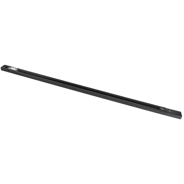 QAZQA Rail 1 meter zwart voor 1-fase rail Zwart Rail 1m