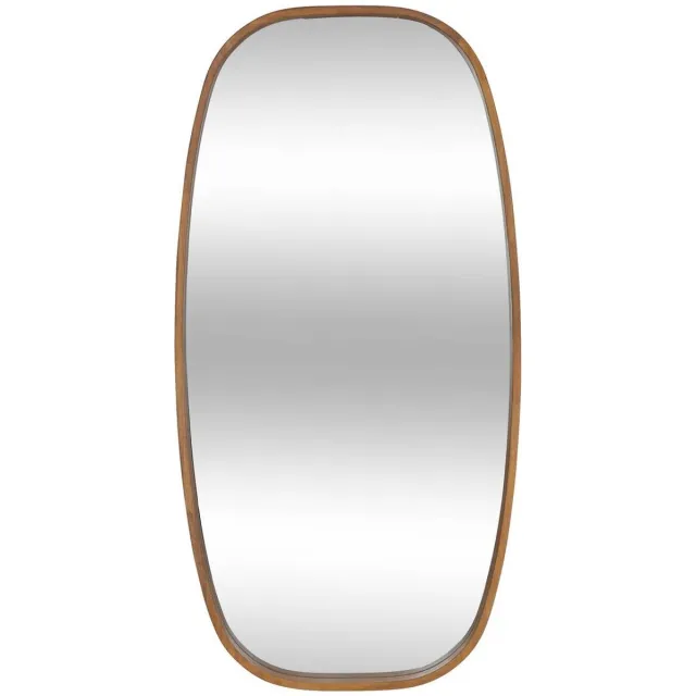 Atmosphera Créateur d'intérieur® Ovale spiegel 113x57 cm met rubberhout frame JASNA Marron