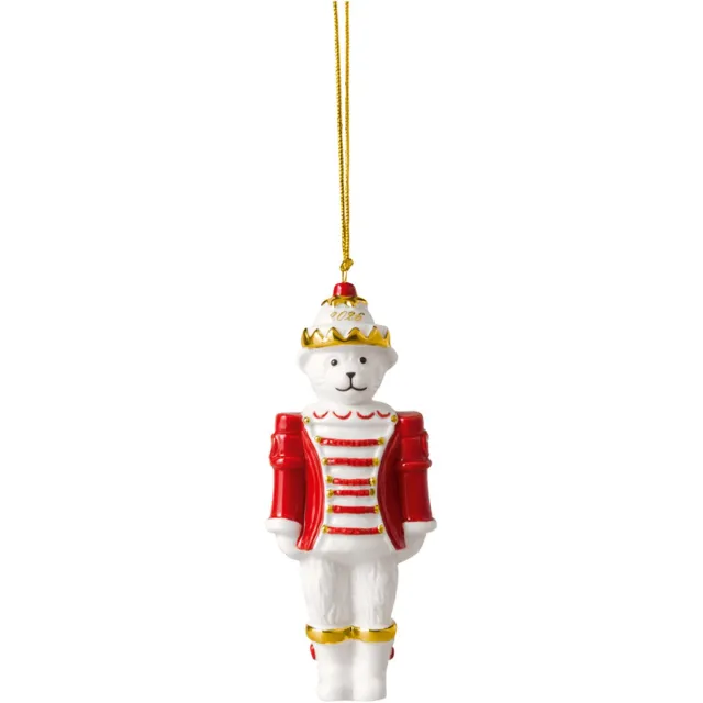 Villeroy & Boch Ornament Nussknacker 2026 Christmas Classics 2,8 x 4,8 x 11,4 cm wit-goud