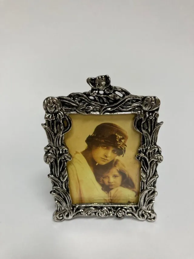 Lescadres Classic - Fotolijst - Verzilverd - Pasfoto - Tulpjes - 4 x 5