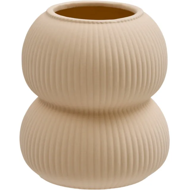 Atmosphera Lucia Vaas - Ø15xH16cm - Beige