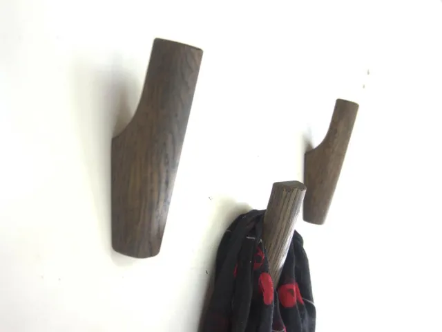 RHOOTZ Kapstok - muurhaak - jashaak - bruin - eiken - model "LOLA"