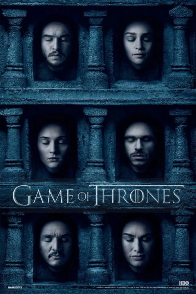 Posterpoint Game of Thrones poster - tv - serie - faces - 61 x 91.5 cm Multicolor
