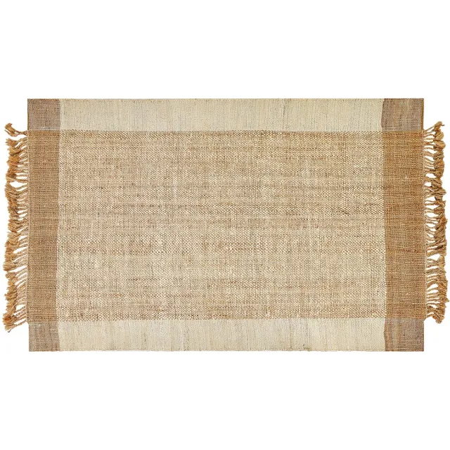 Beliani DEDEMLI - Modern vloerkleed - Lichtbeige - 160 x 230 cm - Jute