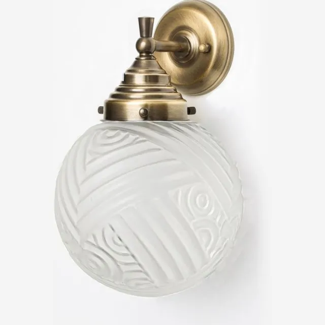 Coloured by Art Wandlamp Nouveau Romance Geëtst Royal Brons - Art Deco Trade