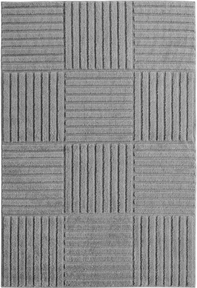 Ayyildiz Art – Laagpolig vloerkleed – Zilver – Scandinavische boho – 160 x 230 cm