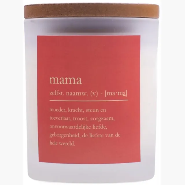 Le Bon Sens Bon Sens - Geurkaars "Mama" - Bergamot, Sinaasappel, Jasmijn, Patchouli Oranje- rood