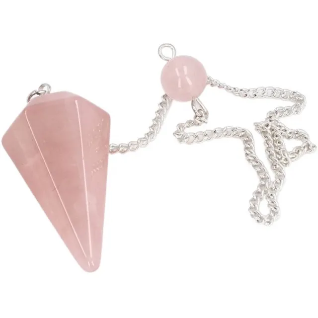 Jonyx Rozenkwarts pendel - Edelstenen - Natuursteen - Pendulant - Aura - Energie - Spirituele sieraden - Liefdessteen- Jonyx