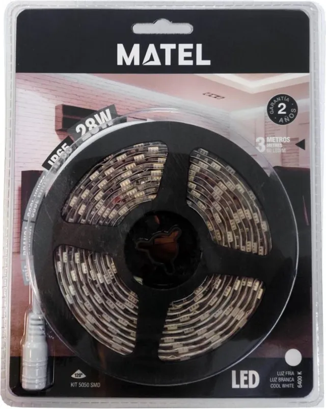 ABC-Led Complete set - 3 meter led strip - Koud wit - Waterproof
