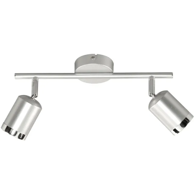 Wofi LED plafond lichtspot woonkamer lichtspot beweegbare plafondlamp zilver