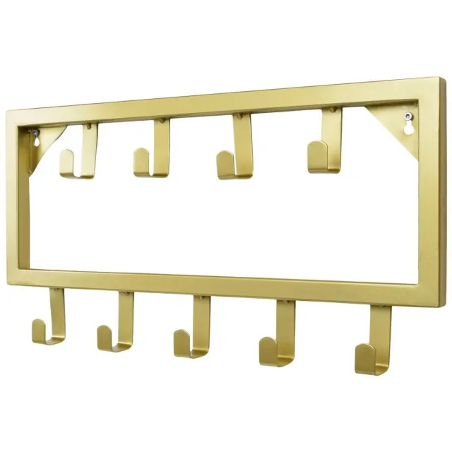 Ylumen Kapstok Fame 9 haken B 50 cm mat goud