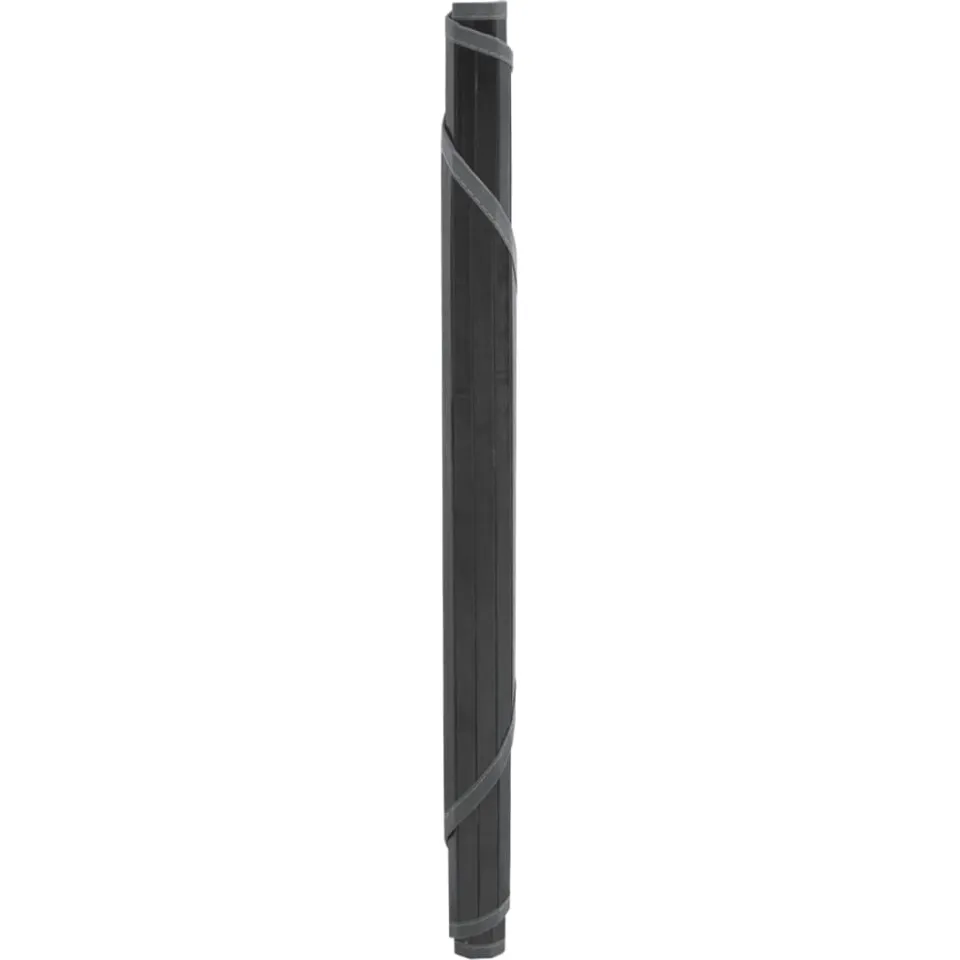 vidaXL Vloerkleed rond 100 cm bamboe grijs