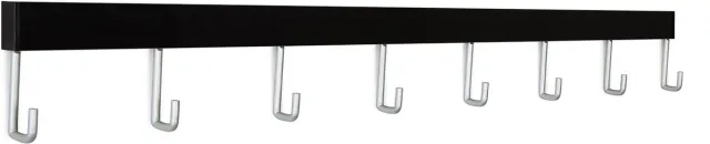 STAS picture hanging systems STAS Wandrek / Kapstok – 70cm - Zwart - universeel ophangrek en kapstok voor jas, tas en accessoires