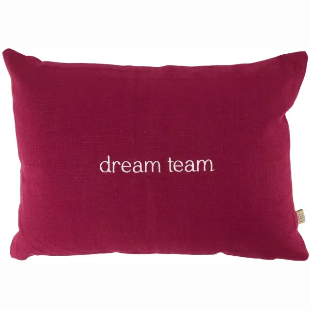 Zusss kussen dream team 35x25cm - Dark Red / Peper And Salt - 35X25cm
