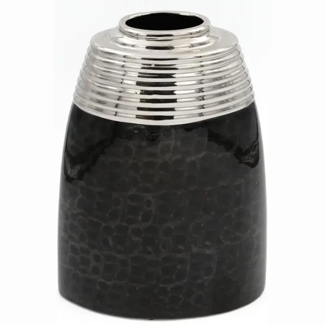 YILTEX Decoratie Vaas – Keramiek – Zwart - 30cm