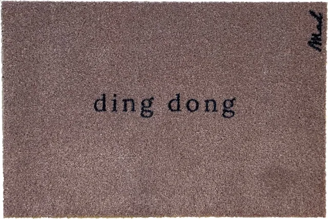 Mad About Mats Anna - deurmat - ding dong - schoonloop/scraper - wasbaar - 50x75cm bruin
