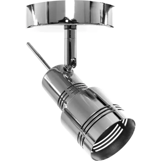 TooLight Plafondlamp - Loft-stijl - Chroom - 18 x 15 cm - GU10 fitting