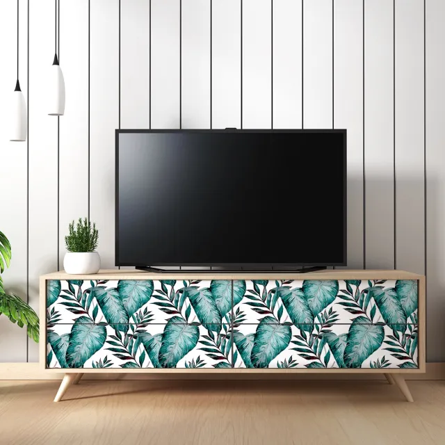 Ambiance Sticker Tropische meubelsticker Huahine 60 x 90 cm Multi color
