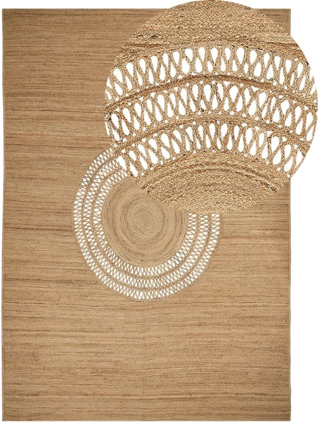 Beliani BOGAZOREN - Vloerkleed - Beige - 160 x 230 cm - Jute