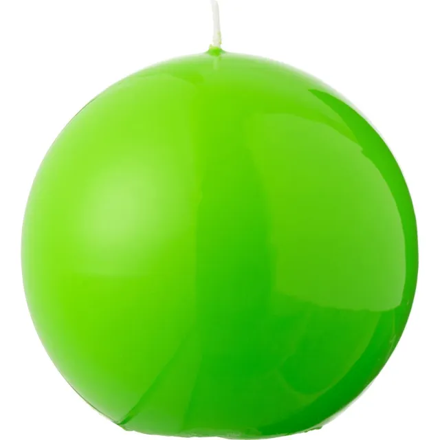 J-Line kaars Bol - fluo groen - 30U
