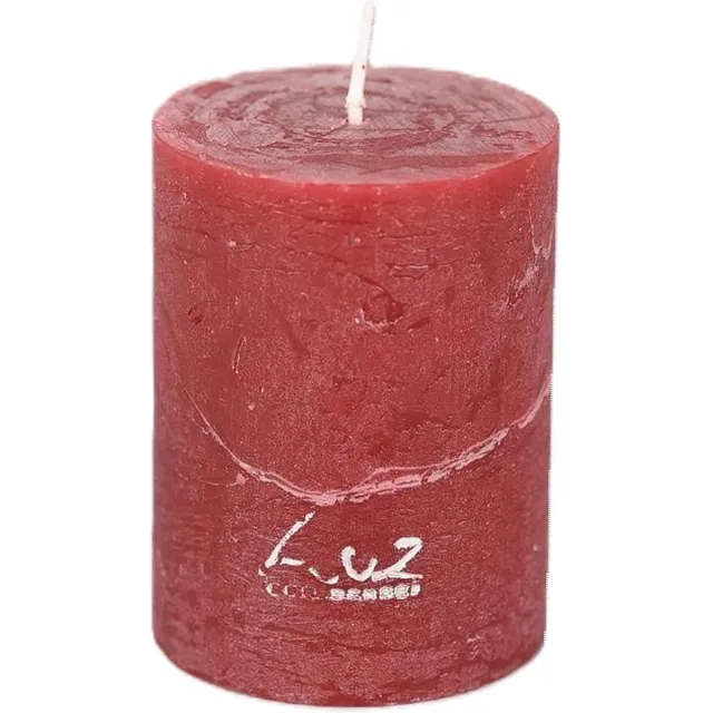 LUZ Rasteli Luz Your Senses Stomp Kaars Rood D 6 cm H 8 cm Voordeelaanbod Per 2 Stuks