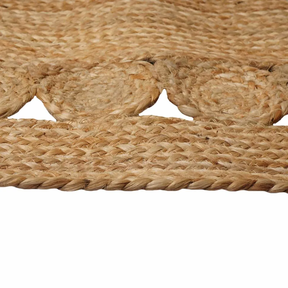 vidaXL Gebied Tapijt Naturel 152 x 245 cm Jute, foto 4