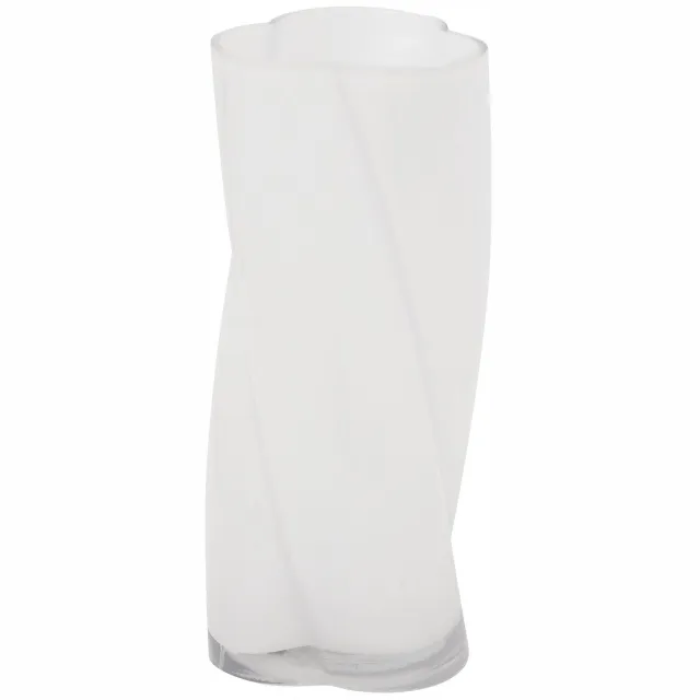 Atmosphera Glazen Vaas Wit 25,5 cm - Stijlvolle Decoratie voor Thuis