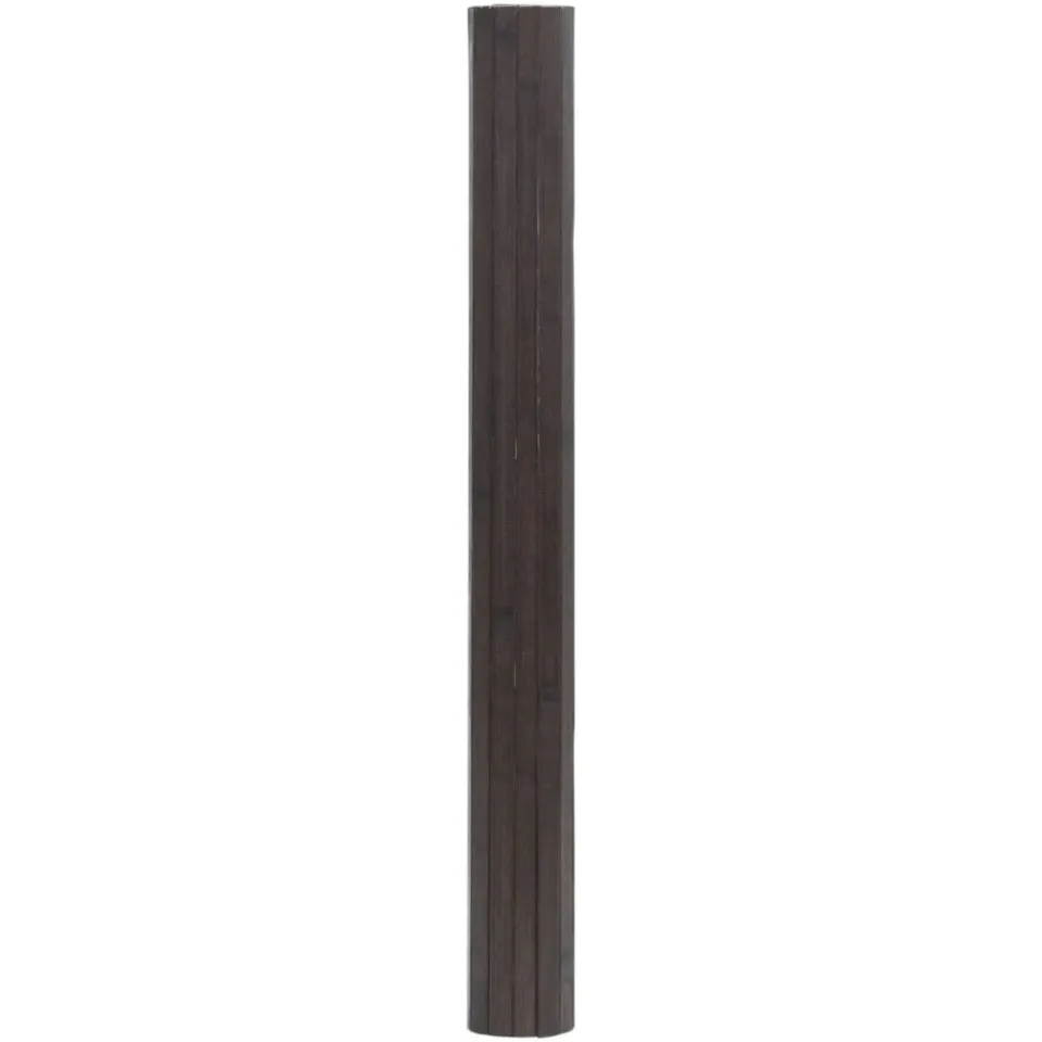 vidaXL Vloerkleed rechthoekig 100x200 cm bamboe donkerbruin bruin