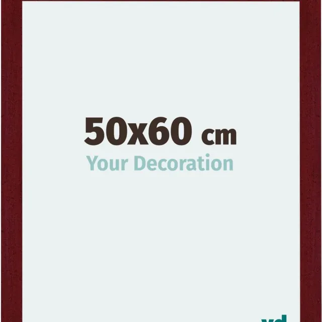 yd. Your Decoration - Fotolijst 50x60 cm - MDF - Wijnrood Geveegd - Mura