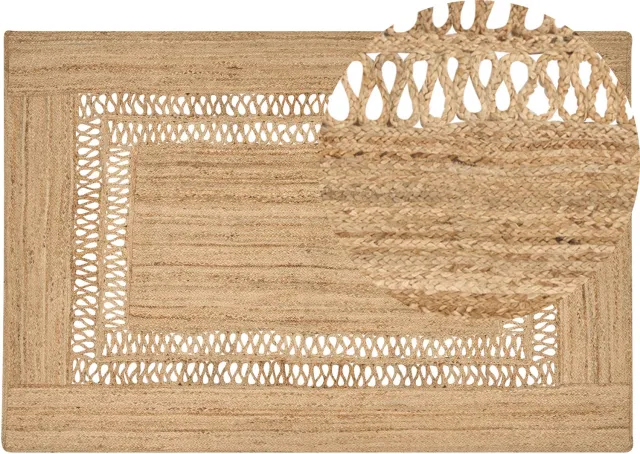 Beliani YENIKOY - Vloerkleed - Beige - 200 x 300 cm - Jute