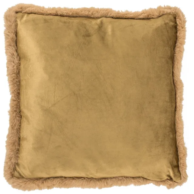 homebound by ky Kussen velours goud | 45x45cm | kussen velours