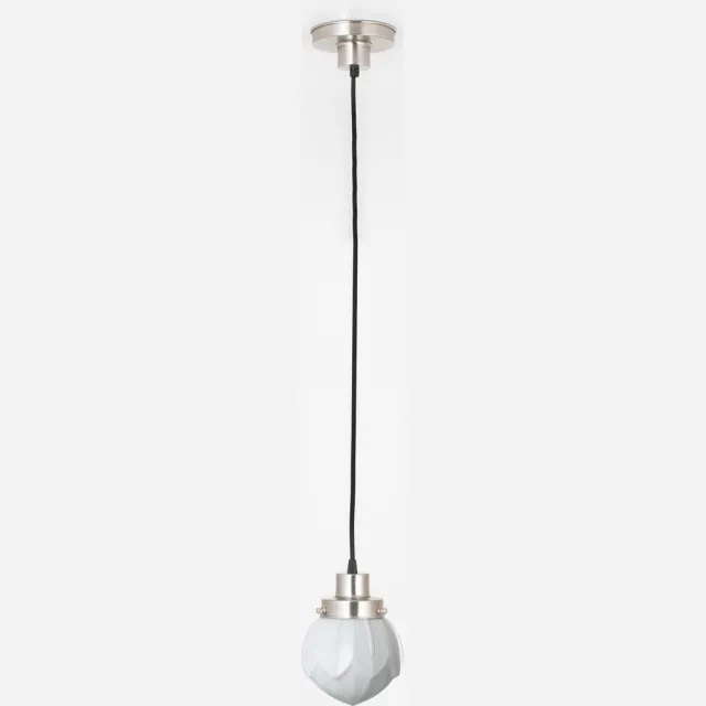 Coloured by Art Hanglamp aan snoer Lotus 20's Matnikkel - Art Deco Trade