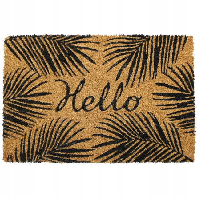 Hello Merkloze Kokosvezel Deurmat 40x60 cm - Welkom met Stijl Multicolor