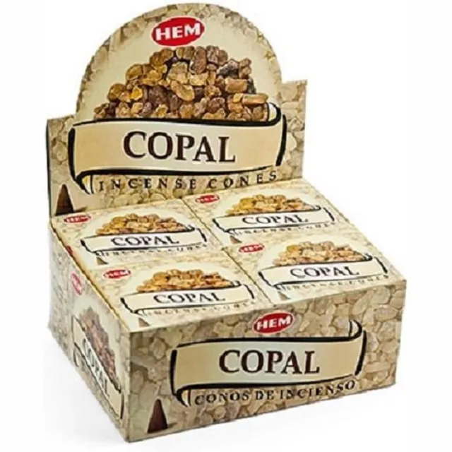 HEM Wierook Kegel Copal (12 pakjes) zwart/grijs